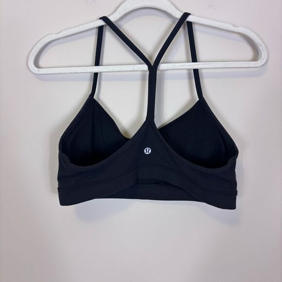 Lululemon Black Flow Y Sports Bra Size 10 - Picture 2 of 4